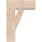 Ekena Millwork Traditional Block Smooth Bracket w/ Offset Brace, Douglas Fir, 7 1/2"W x 18"D x 26"H BKT0806X18X26TRA05SDF - alternate 3